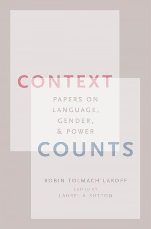 Cover of the book Context Counts by Robin Tolmach Lakoff, Oxford University Press