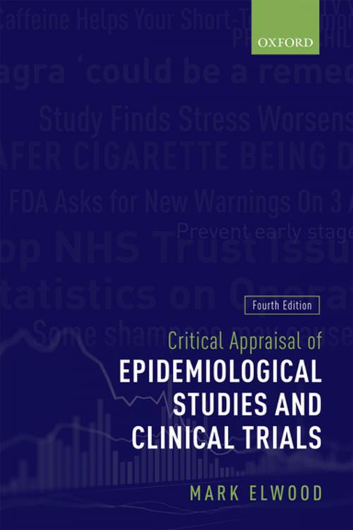 Cover of the book Critical Appraisal of Epidemiological Studies and Clinical Trials by Mark Elwood, OUP Oxford