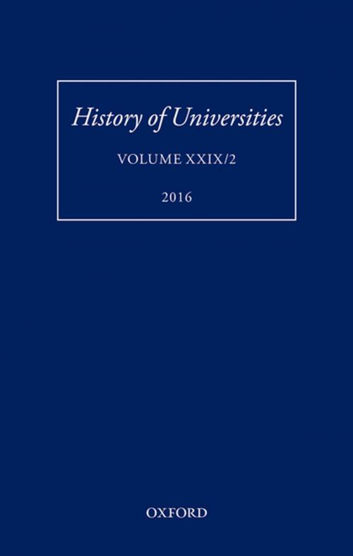 Cover of the book History of Universities by , OUP Oxford