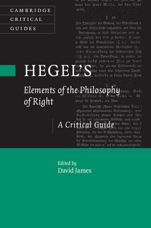 Cover of the book Hegel's Elements of the Philosophy of Right by , Cambridge University Press