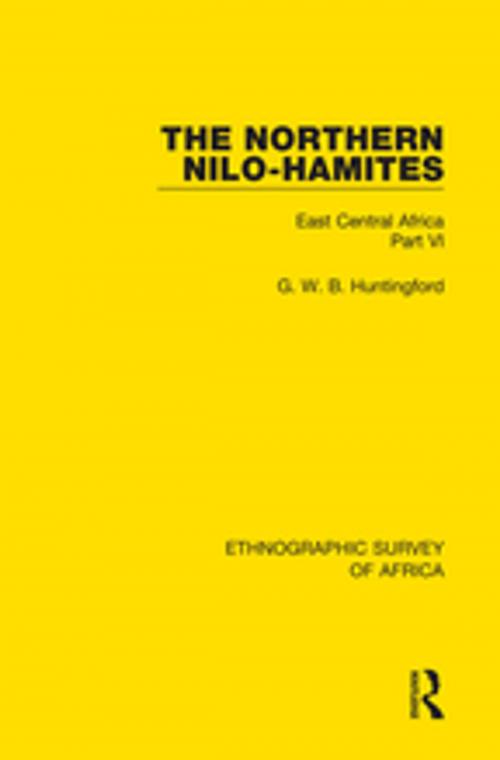 Cover of the book The Northern Nilo-Hamites by G. W. B. Huntingford, Taylor and Francis