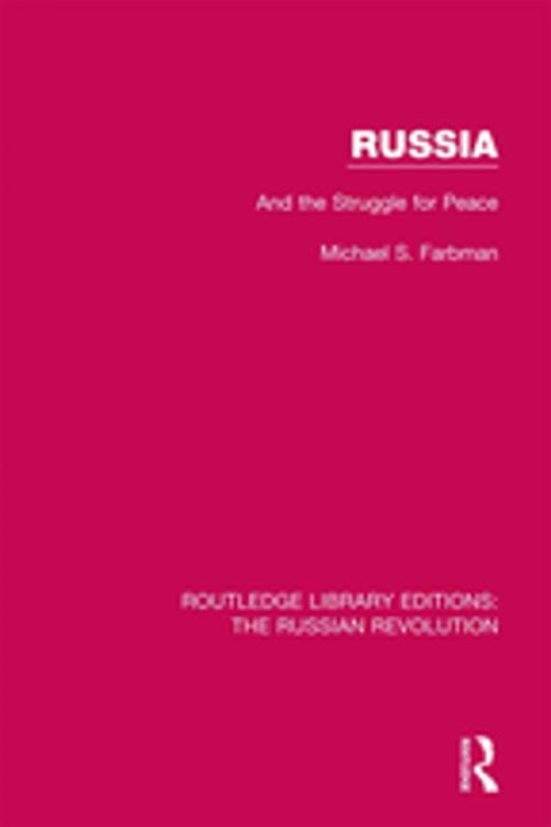 Cover of the book Russia by Michael S. Farbman, Taylor and Francis