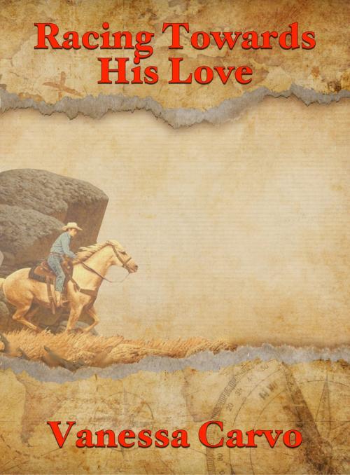 Cover of the book Racing Towards His Love by Vanessa Carvo, Lisa Castillo-Vargas