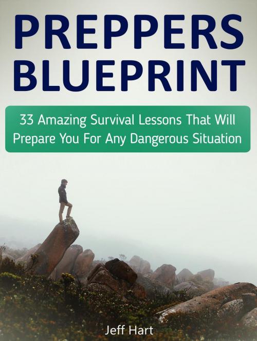 Cover of the book Preppers Blueprint: 33 Amazing Survival Lessons That Will Prepare You For Any Dangerous Situation by Jeff Hart, JVzon Studio