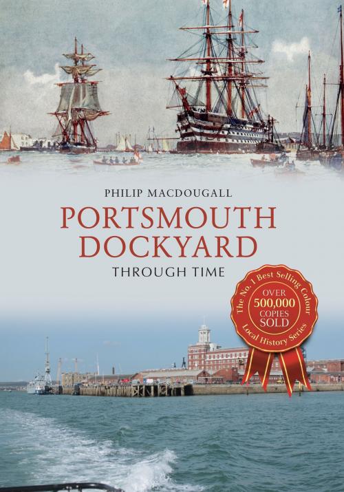 Cover of the book Portsmouth Dockyard Through Time by Philip MacDougall, Amberley Publishing