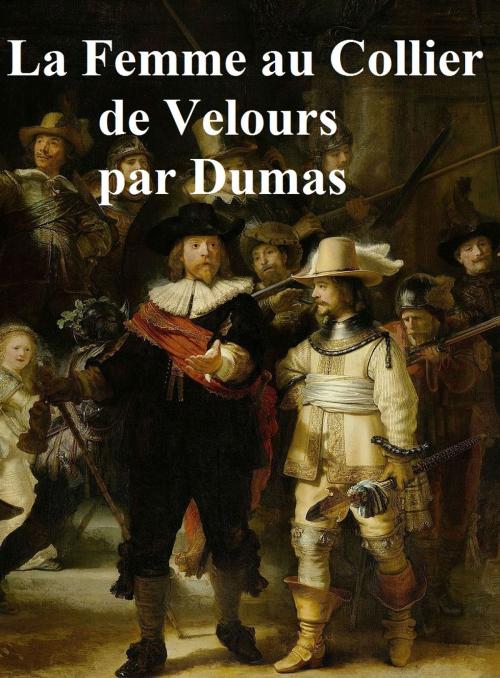 Cover of the book La Femme au Collier de Velours, in the original French by Alexandre Dumas, Seltzer Books