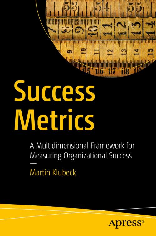 Cover of the book Success Metrics by Martin Klubeck, Apress