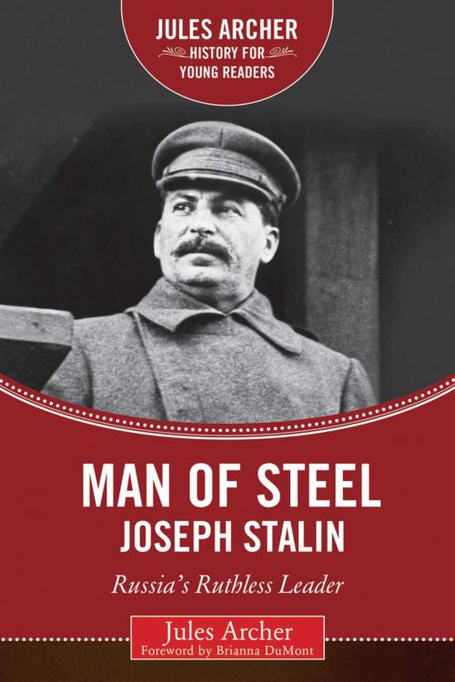 Cover of the book Man of Steel: Joseph Stalin by Jules Archer, Sky Pony