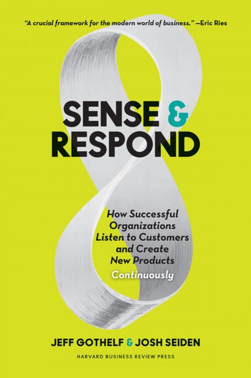 Cover of the book Sense and Respond by Jeff Gothelf, Josh Seiden, Harvard Business Review Press