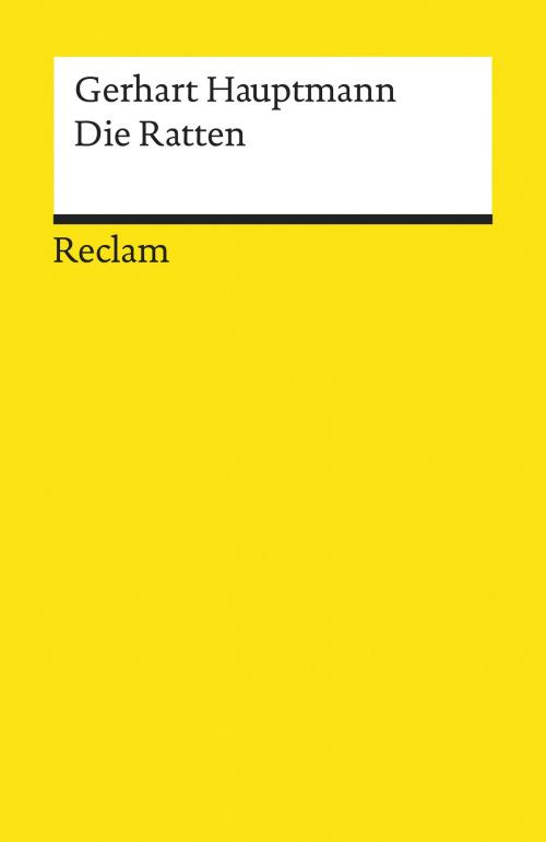 Cover of the book Die Ratten by Gerhart Hauptmann, Reclam Verlag