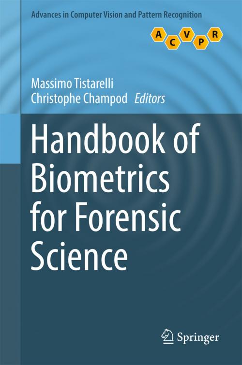 Cover of the book Handbook of Biometrics for Forensic Science by , Springer International Publishing