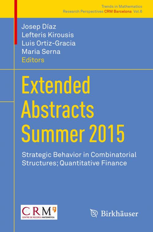 Cover of the book Extended Abstracts Summer 2015 by , Springer International Publishing