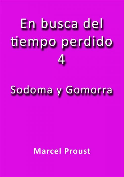 Cover of the book Sodoma y Gomorra by Marcel Proust, Marcel Proust