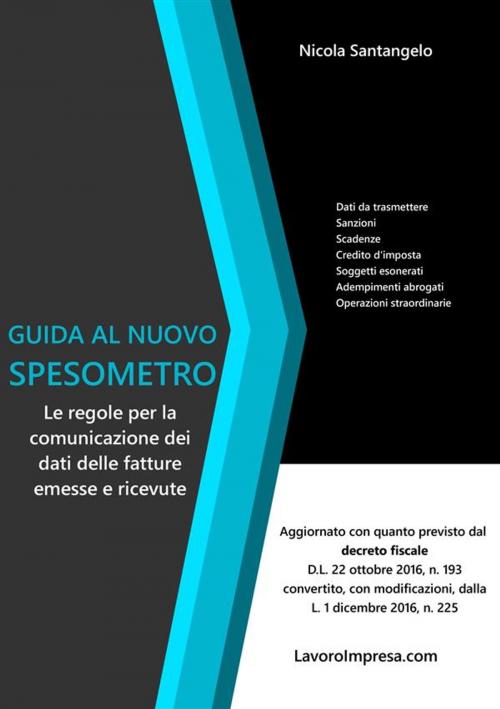Cover of the book Guida al nuovo spesometro by Nicola Santangelo, Nicola Santangelo