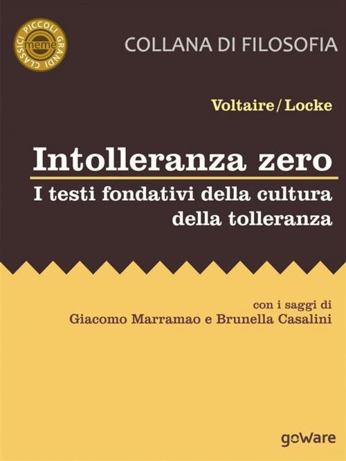 Cover of the book Intolleranza zero. I testi fondativi della cultura della tolleranza by Voltaire, John Locke, goWare