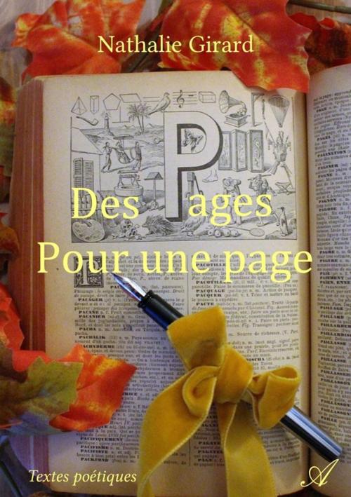 Cover of the book Des pages pour une page by Nathalie Girard, Atramenta