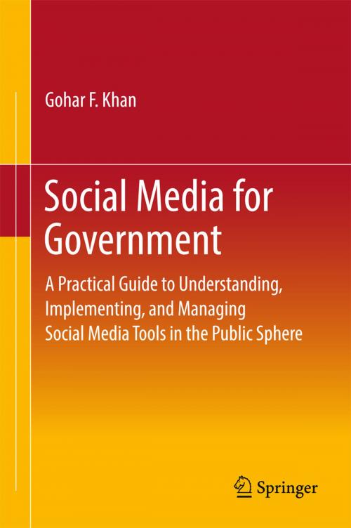 Cover of the book Social Media for Government by Gohar F. Khan, Springer Singapore