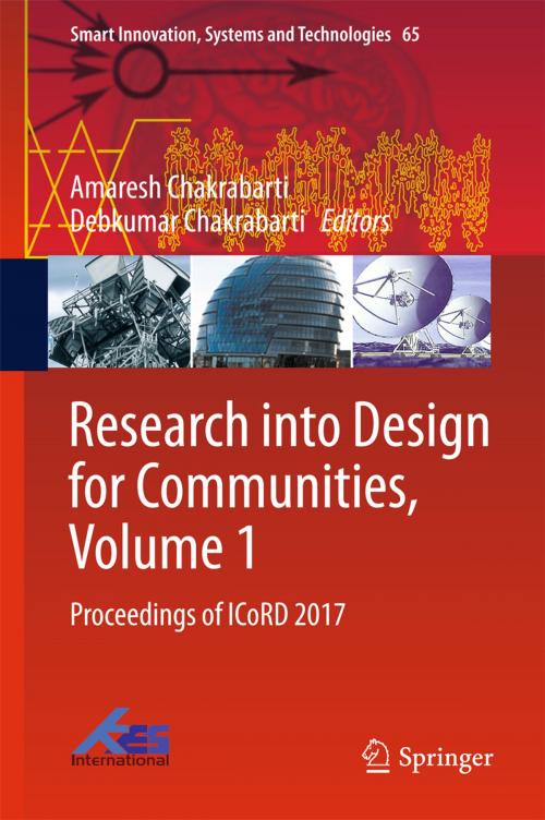 Cover of the book Research into Design for Communities, Volume 1 by , Springer Singapore