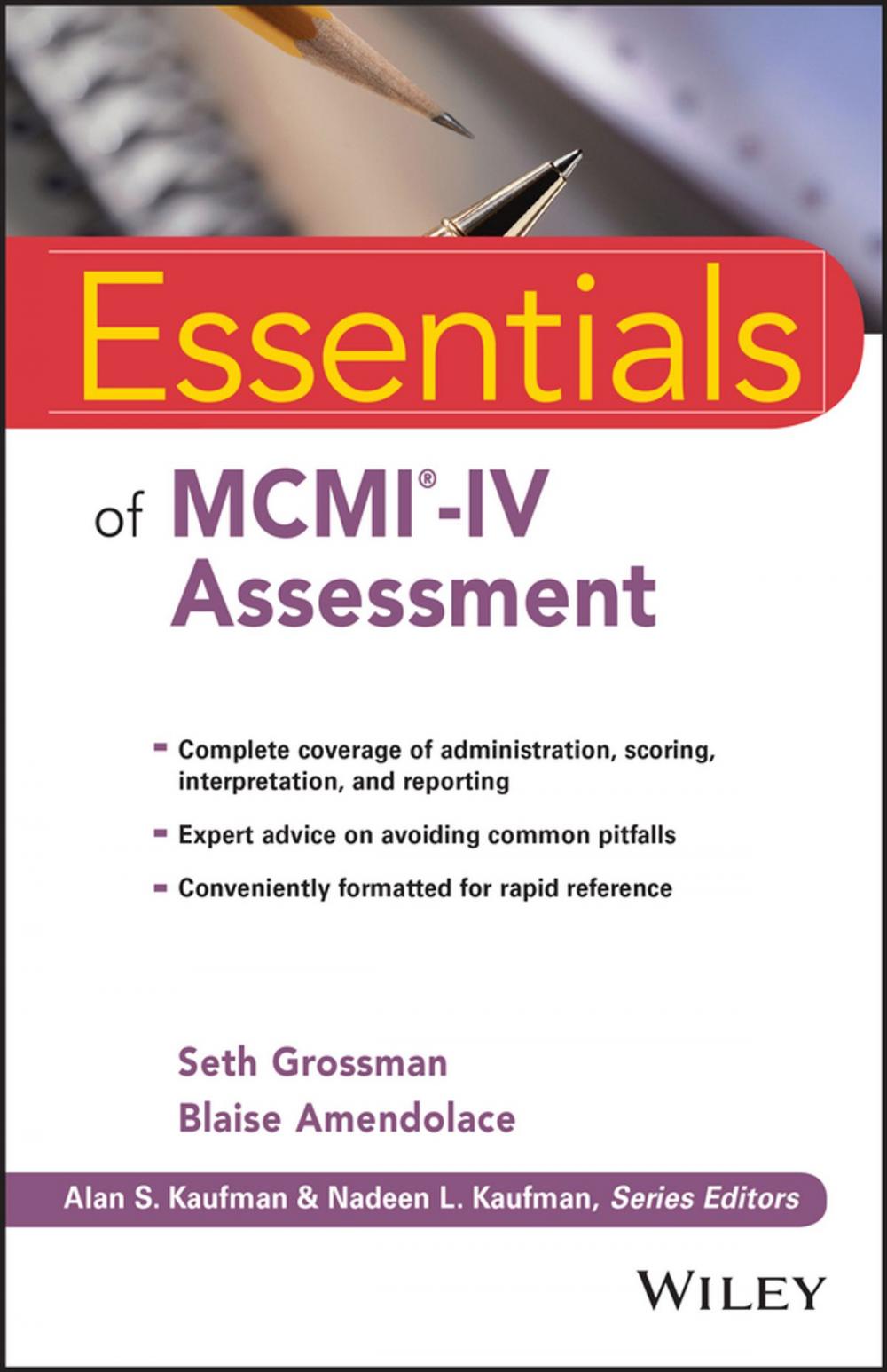 Big bigCover of Essentials of MCMI-IV Assessment
