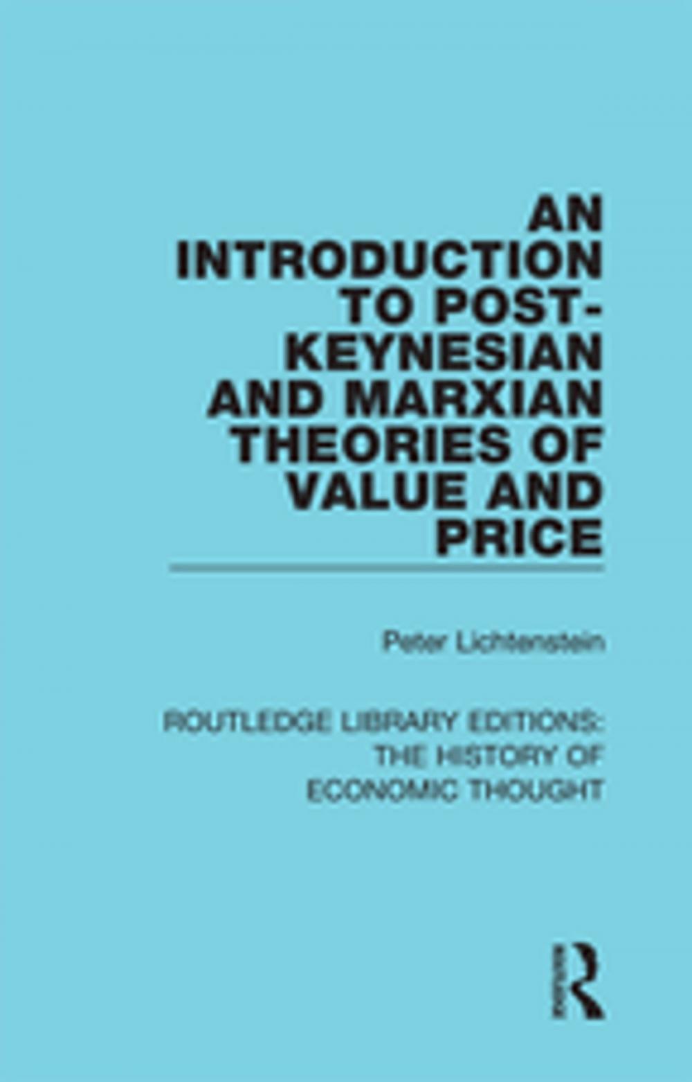 Big bigCover of An Introduction to Post-Keynesian and Marxian Theories of Value and Price