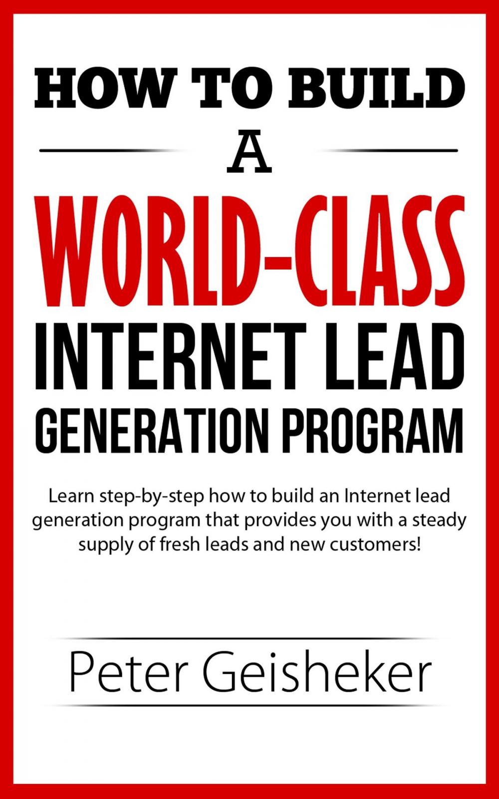 Big bigCover of How to Build a World-Class Internet Lead Generation Program