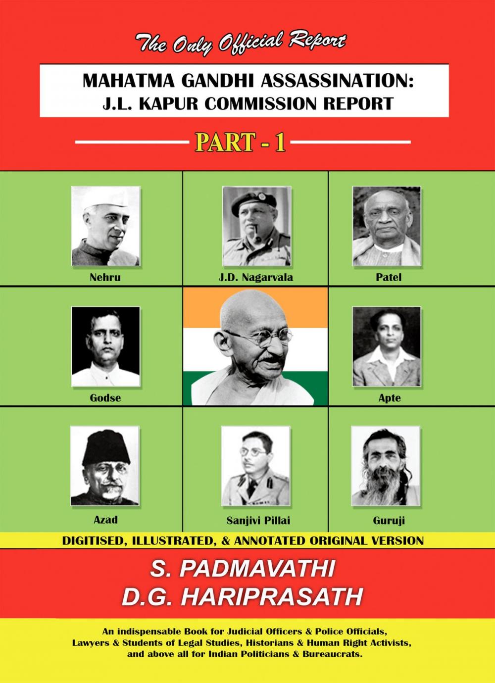 Big bigCover of Mahatma Gandhi Assassination : J.L. Kapur Commission Report - Part - 1