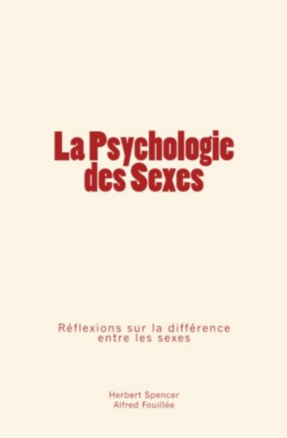 Big bigCover of La Psychologie des Sexes