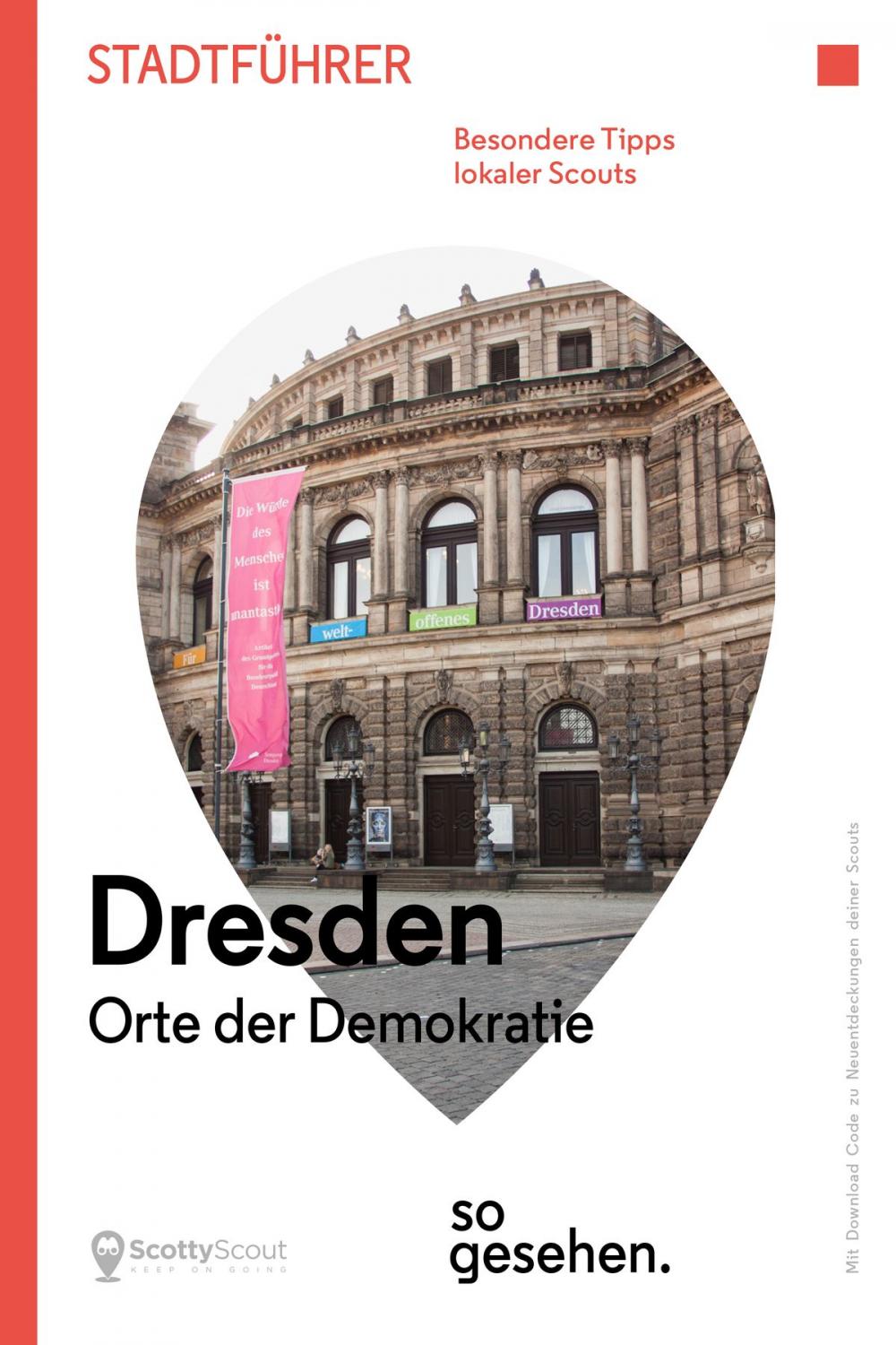 Big bigCover of Dresden Stadtführer: Orte der Demokratie so gesehen.