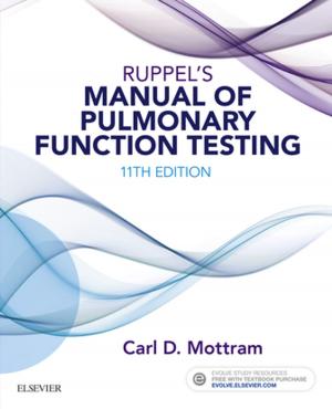 Cover of the book Ruppel's Manual of Pulmonary Function Testing - E-Book by Paul M. Paulman, MD, Audrey Paulman, MD, Jeffrey D. Harrison, MD, Laeth S. Nasir, MD, Sarah K. Bryan, BA, Dean S. Collier, PharmD, BCPS, Mark A. Davis, MD, MS