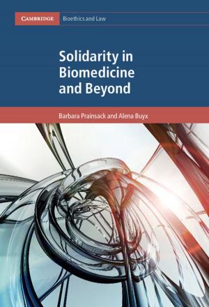 Cover of the book Solidarity in Biomedicine and Beyond by Kees van Kersbergen, Barbara Vis