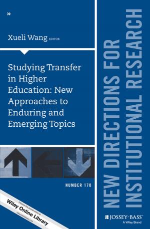 Cover of the book Studying Transfer in Higher Education: New Approaches to Enduring and Emerging Topics by CCPS (Center for Chemical Process Safety)
