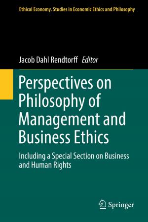 Cover of the book Perspectives on Philosophy of Management and Business Ethics by Antonio Schettino