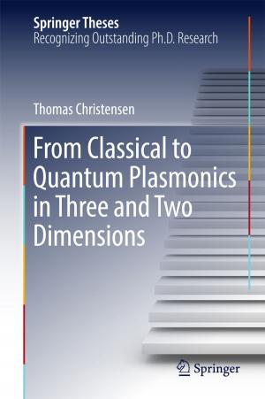 Cover of the book From Classical to Quantum Plasmonics in Three and Two Dimensions by 