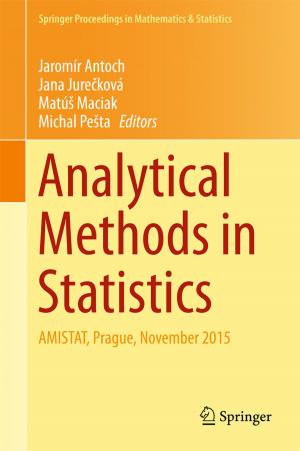Cover of the book Analytical Methods in Statistics by 