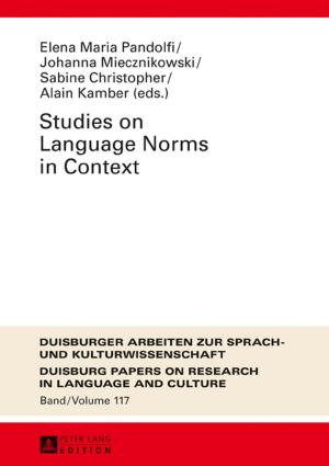 Cover of the book Studies on Language Norms in Context by Tamara Brzostowska-Tereszkiewicz