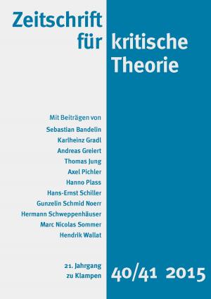 Cover of the book Zeitschrift für kritische Theorie by Hans-Ernst Schiller