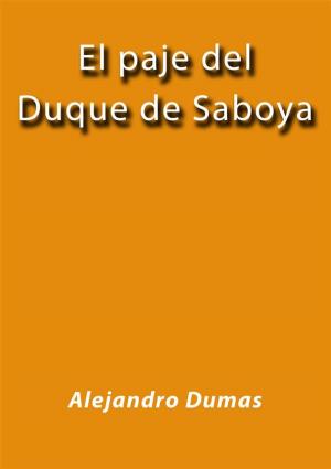 Book cover of El paje del duque de Saboya