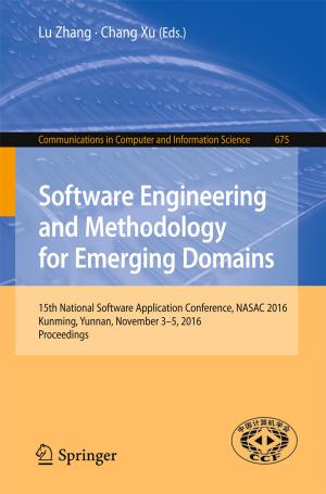Cover of the book Software Engineering and Methodology for Emerging Domains by Wu Deng, Ali Cheshmehzangi