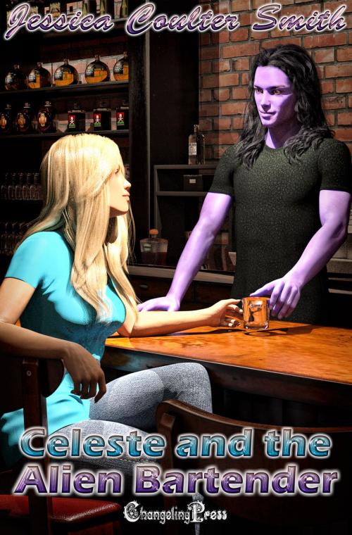 Cover of the book Celeste and the Alien Bartender by Jessica Coulter Smith, Changeling Press LLC