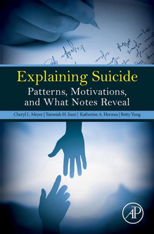 Cover of the book Explaining Suicide by Cheryl L. Meyer, Taronish Irani, Katherine A. Hermes, Betty Yung, Elsevier Science