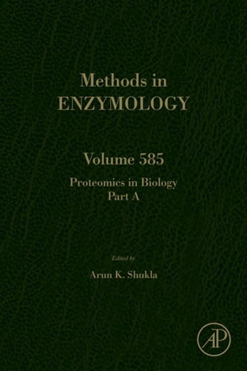 Cover of the book Proteomics in Biology, Part A by Arun K. Shukla, Elsevier Science