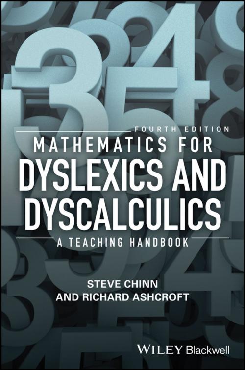 Cover of the book Mathematics for Dyslexics and Dyscalculics by Steve Chinn, Richard Edmund Ashcroft, Wiley