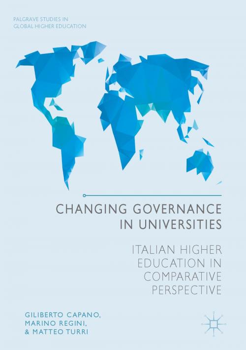 Cover of the book Changing Governance in Universities by Giliberto Capano, Marino Regini, Matteo Turri, Palgrave Macmillan UK