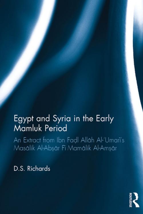 Cover of the book Egypt and Syria in the Early Mamluk Period by D.S. Richards, Taylor and Francis