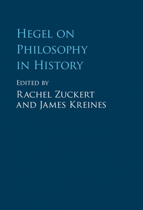 Cover of the book Hegel on Philosophy in History by , Cambridge University Press