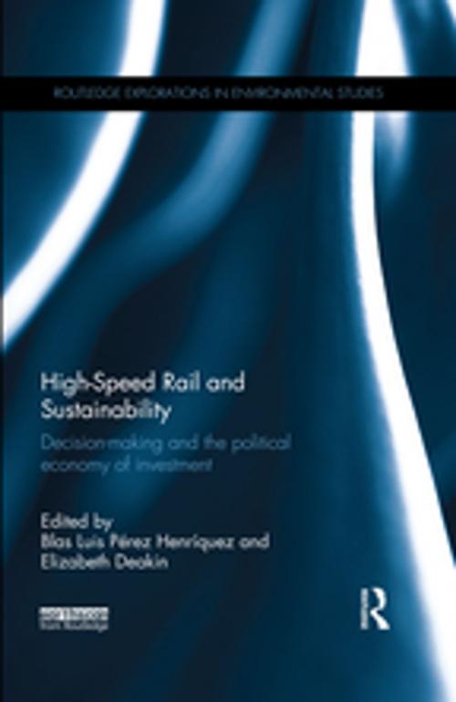 Cover of the book High-Speed Rail and Sustainability by , Taylor and Francis
