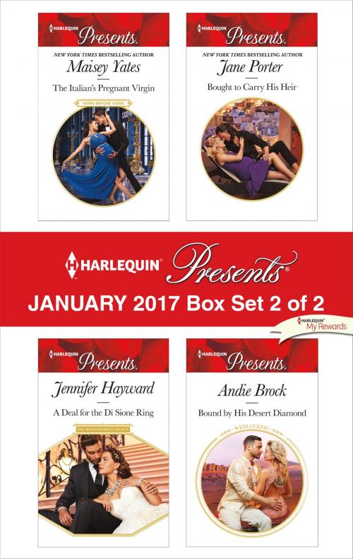 Cover of the book Harlequin Presents January 2017 - Box Set 2 of 2 by Maisey Yates, Jennifer Hayward, Jane Porter, Andie Brock, Harlequin