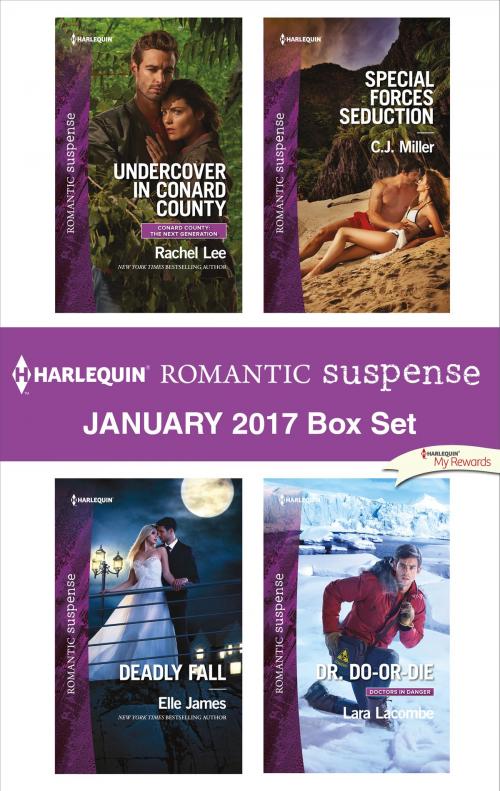 Cover of the book Harlequin Romantic Suspense January 2017 Box Set by Rachel Lee, Elle James, C.J. Miller, Lara Lacombe, Harlequin