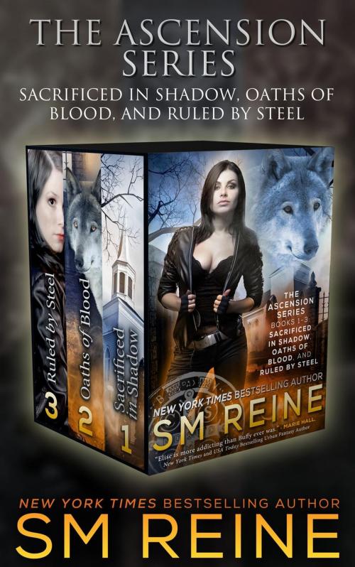 Cover of the book The Ascension Series, Books 1-3: Sacrificed in Shadow, Oaths of Blood, and Ruled by Steel by SM Reine, Red Iris Books
