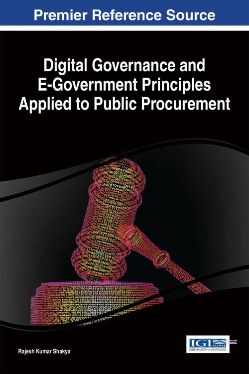 Cover of the book Digital Governance and E-Government Principles Applied to Public Procurement by , IGI Global